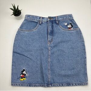 The Disney Store Vintage denim Mickey Mouse skirt
